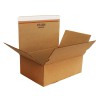 Коробка из гофрокартона 230x160x80 коричневый, 2,2-3,0мм, лента, 10шт/уп