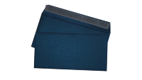 Конверты темно-синие металлик E65, 110x220, 120г/м2, дизайнерская бумага, 10 штук