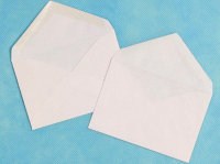 Конверты для визиток 76x112, 90г/м2, треугольный клапан, декстрин, 100 штук